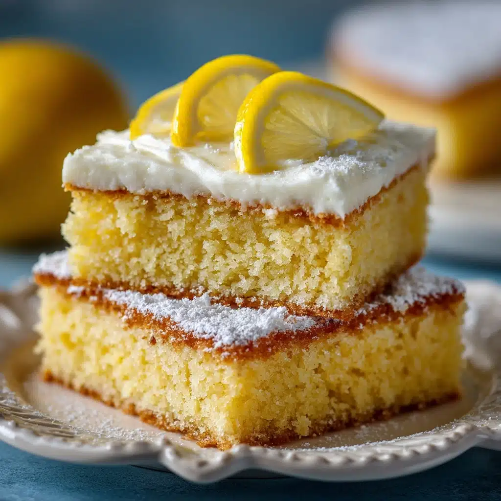 Lemon Gooey Butter Cake Recipe - Recipe Image