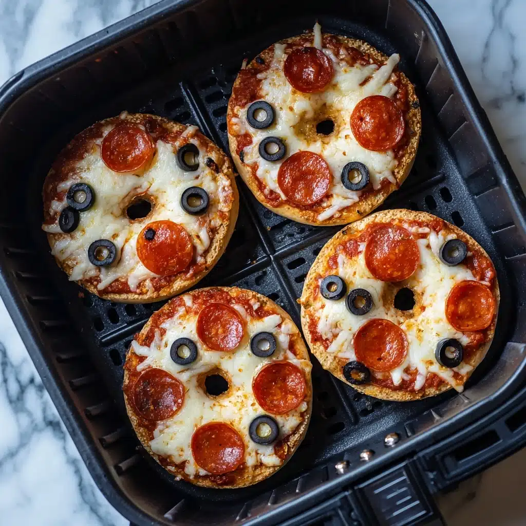 Air Fryer Pizza Bagels Recipe - Recipe Image