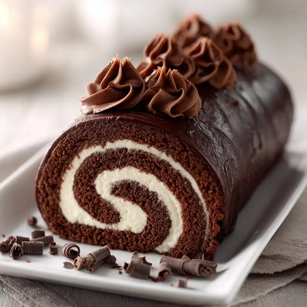Chocolate Roll Cake Recipe - Recipe Image
