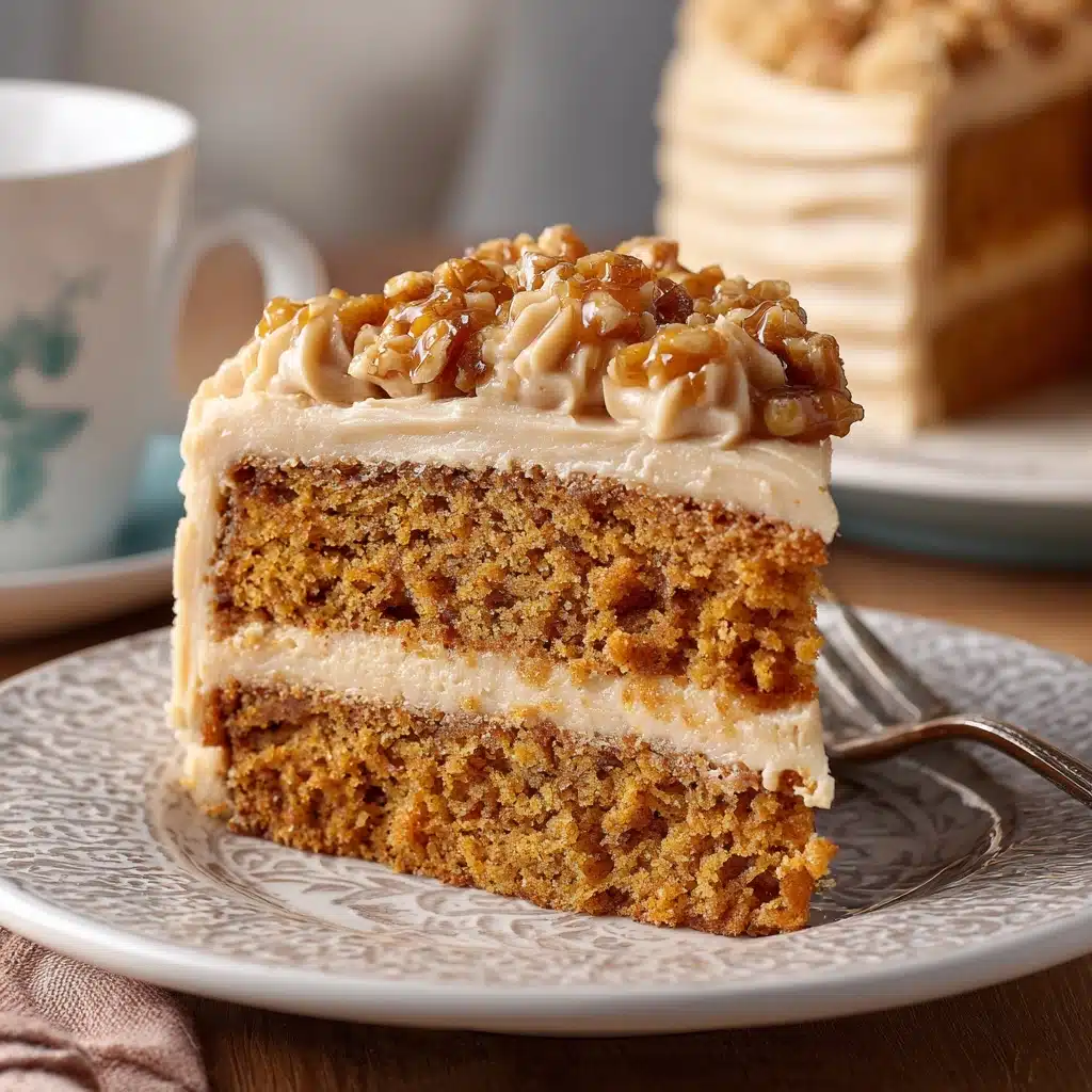 Pumpkin Cake with Caramel Cream Cheese Frosting Recipe - Recipe Image