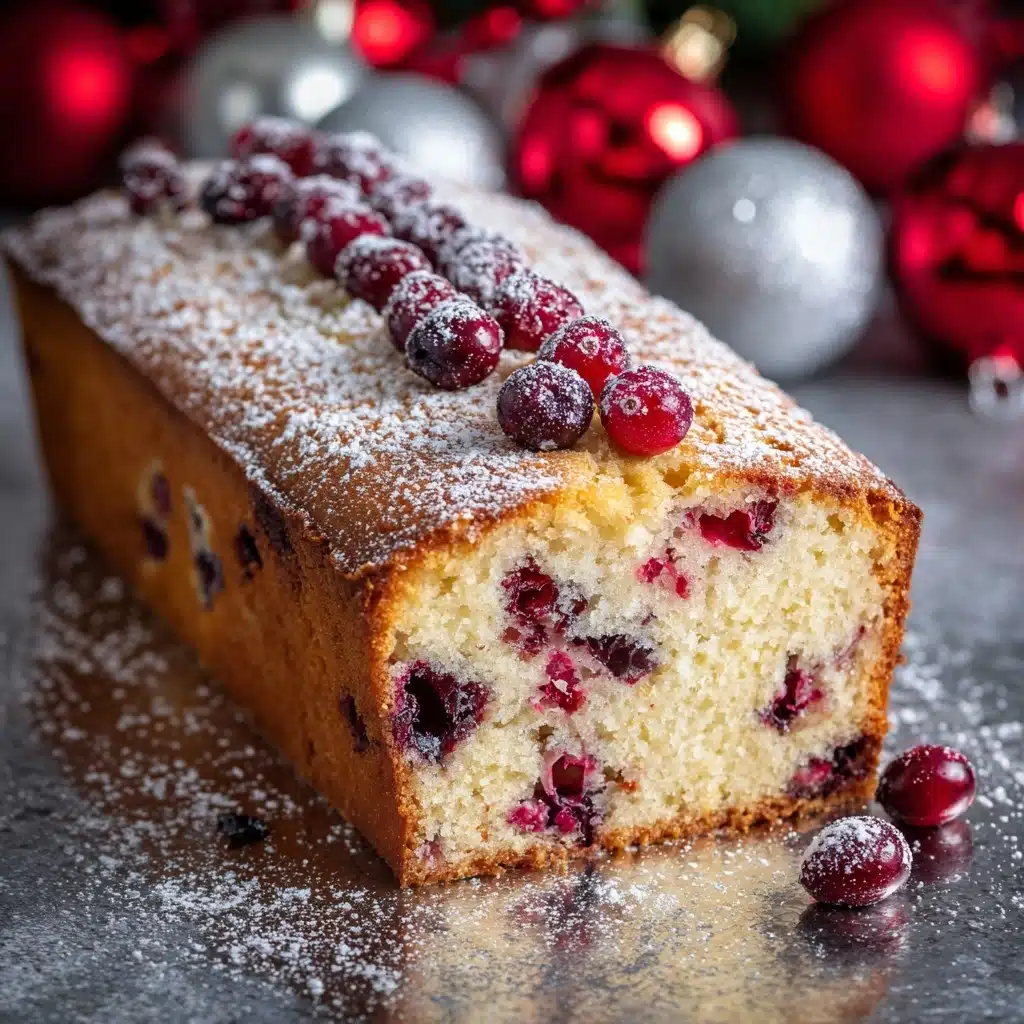 Christmas Cranberry Pound Cake Recipe - Recipe Image