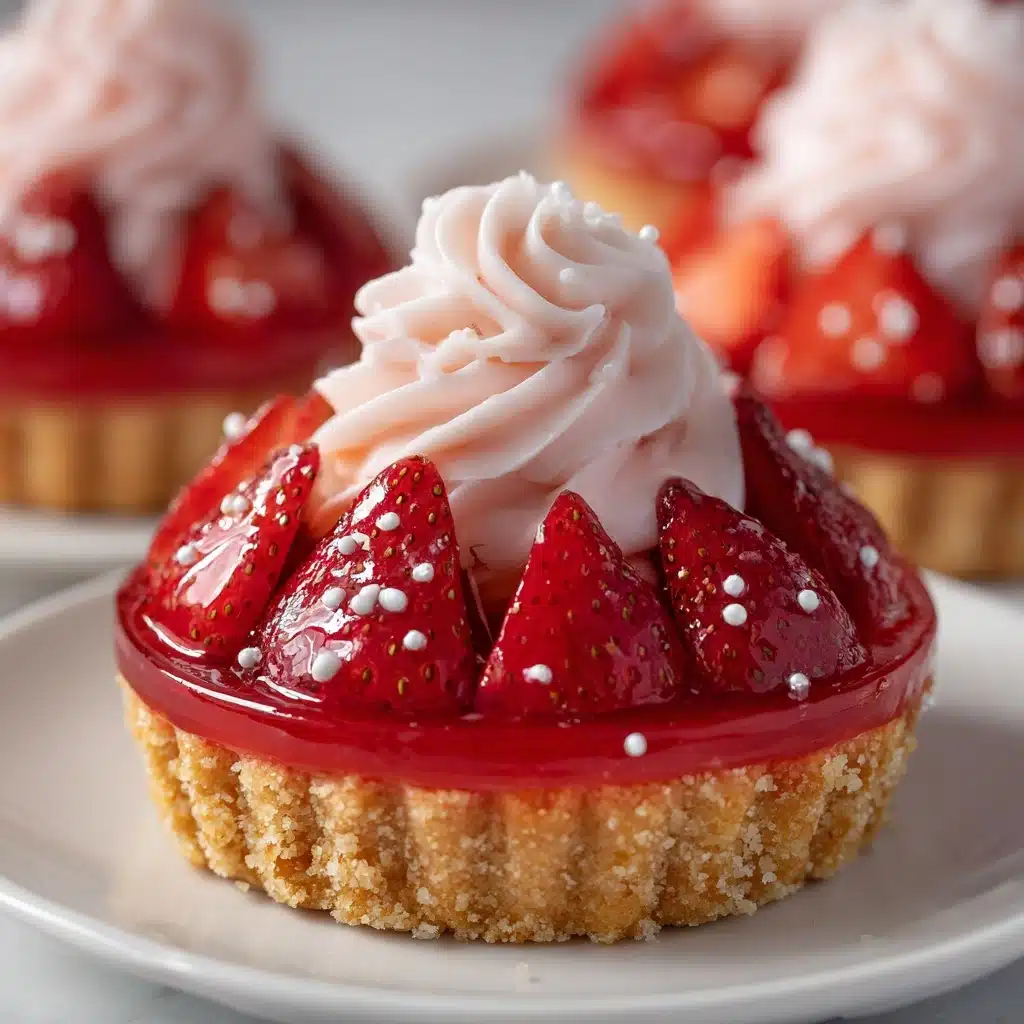 Mini Strawberry Pies with Sugar Cookie Crust Recipe - Recipe Image