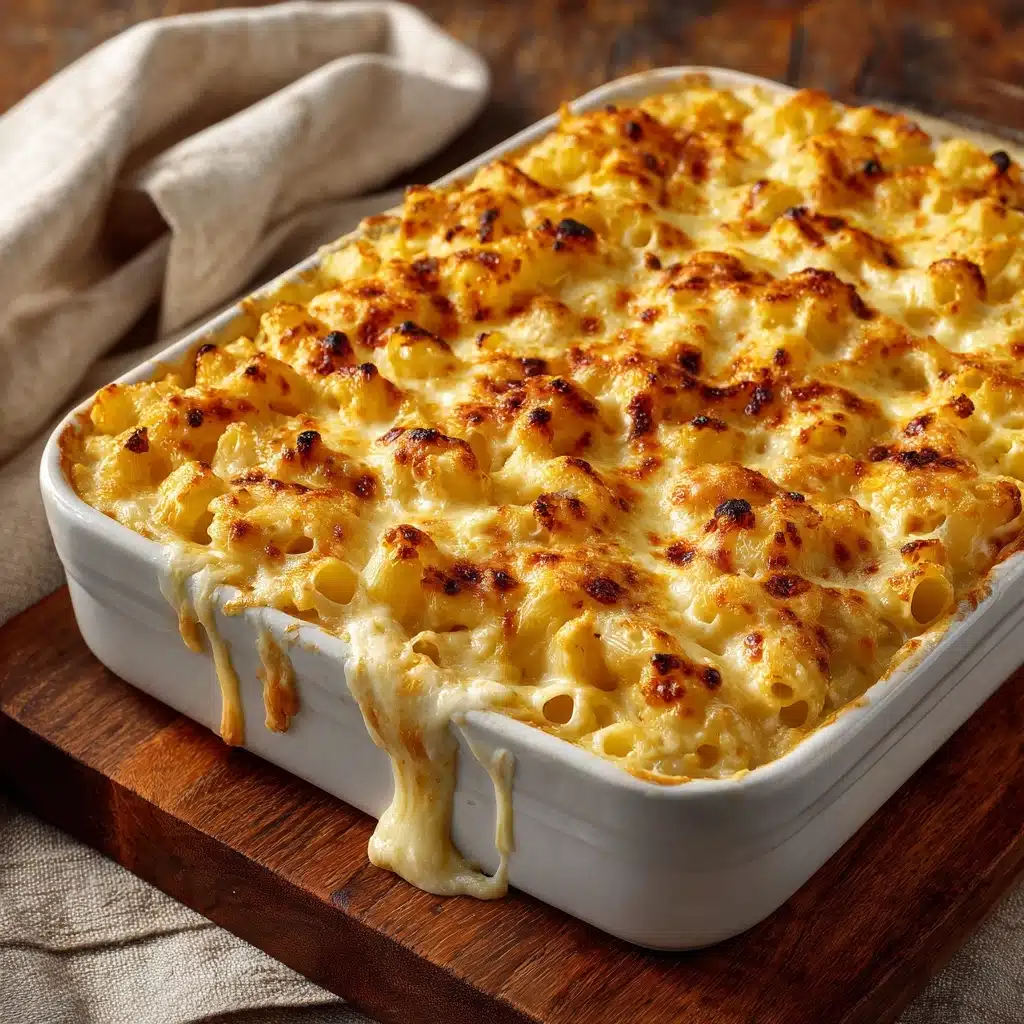 Southern Baked Macaroni and Cheese Soul Food Style Recipe - Recipe Image