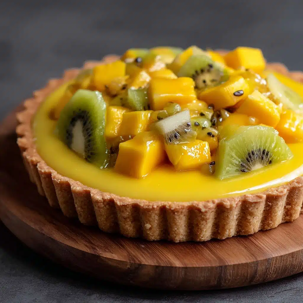 Mango and Passionfruit Anzac Tart Recipe - Recipe Image