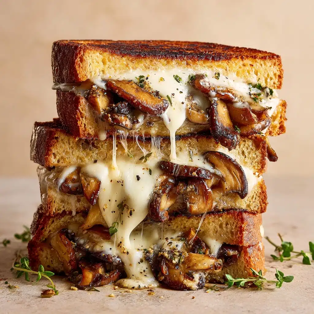Mushroom Onion Gouda Grilled Cheese Recipe - Recipe Image