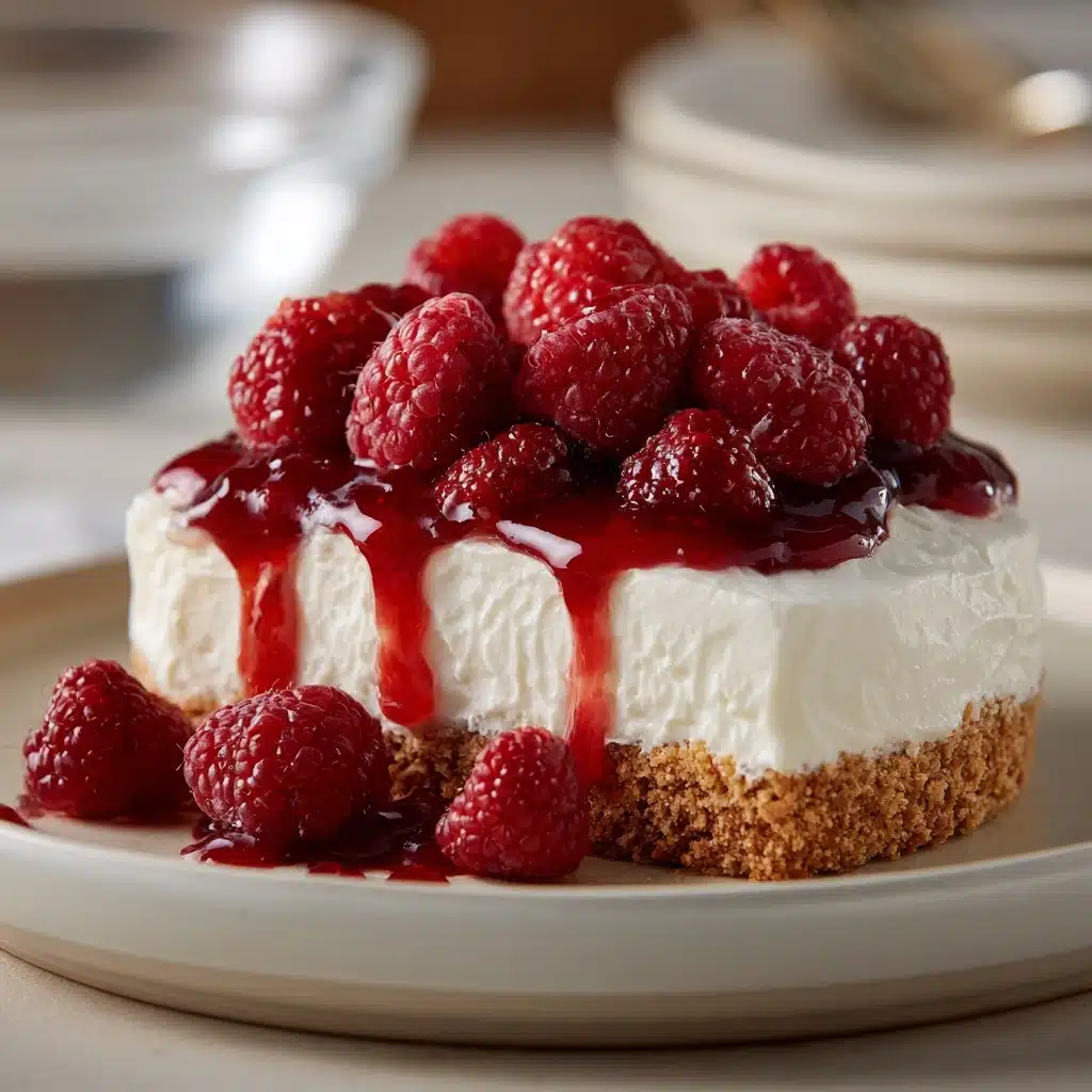 No Bake Raspberry Cream Pie Recipe - Recipe Image