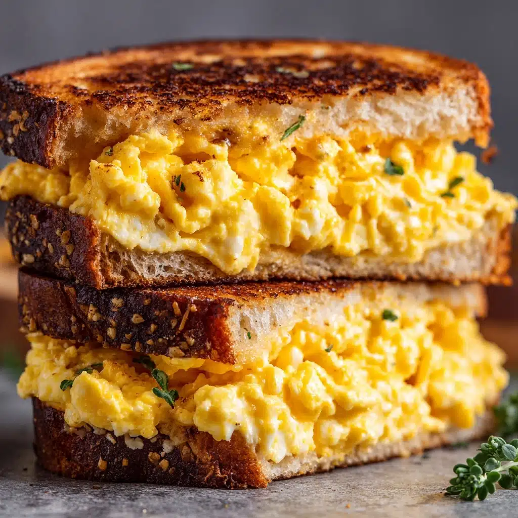 Scrambled Egg Grilled Cheese Sandwich Recipe - Recipe Image