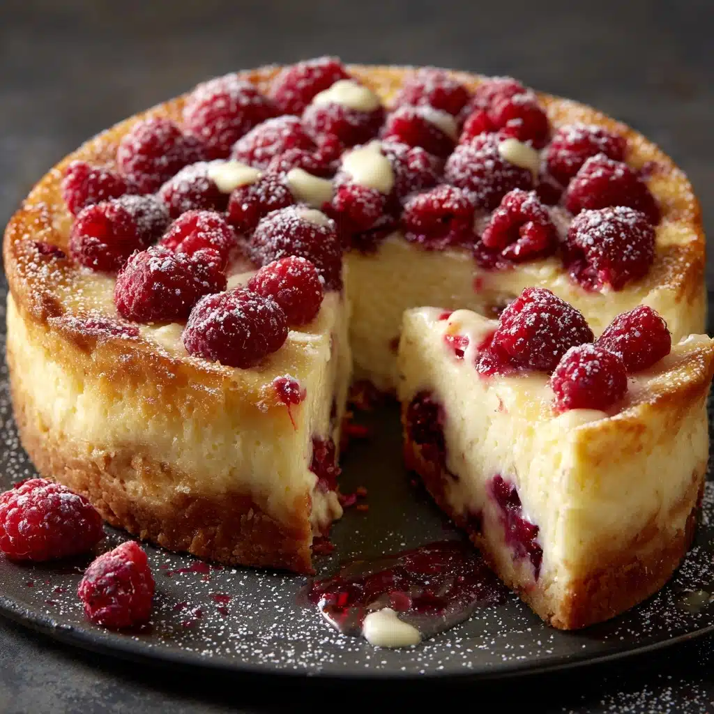 White Chocolate Chip Raspberry Cake Recipe - Recipe Image