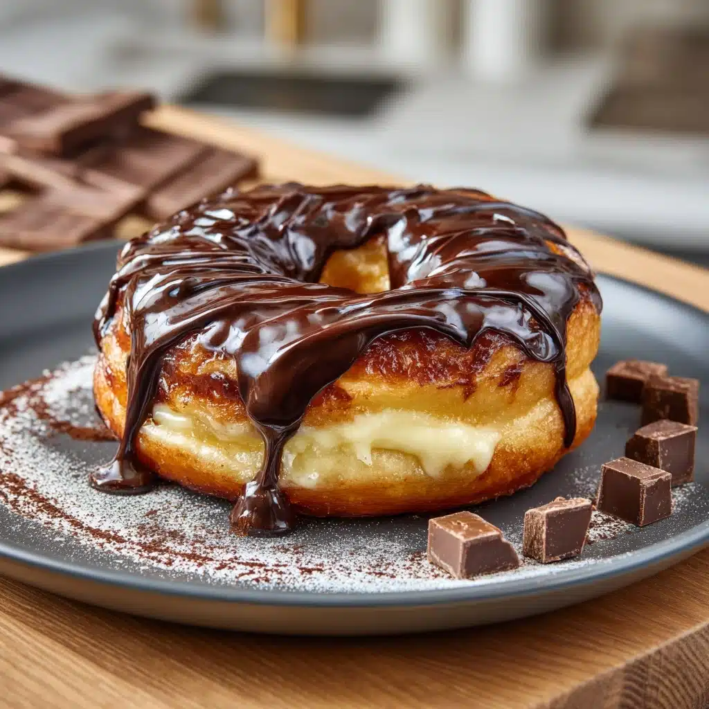 Cinnamon-Sugar Donuts with Chocolate Drizzle Recipe - Recipe Image