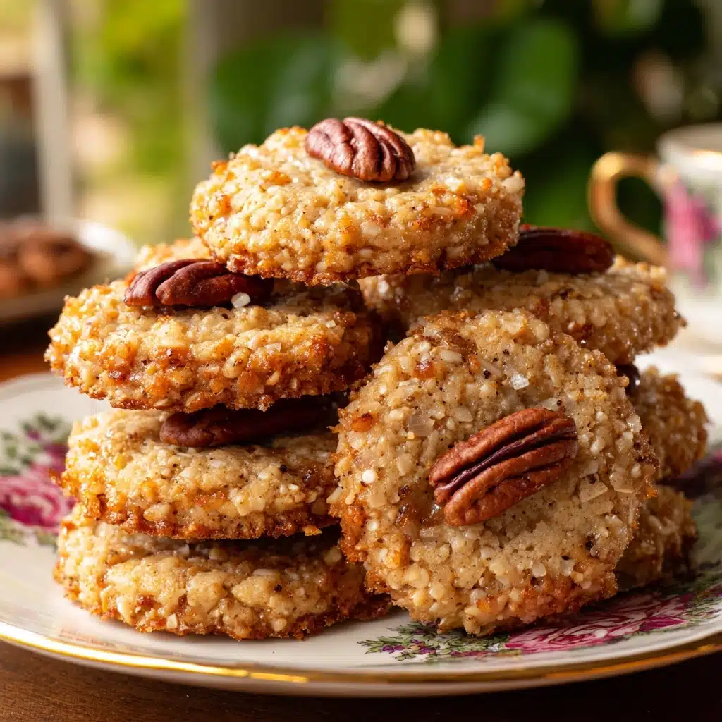 No-Bake Pecan Coconut Praline Cookies Recipe - Recipe Image