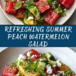 Summer Peach Watermelon Salad Recipe