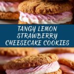 Lemon Strawberry Cheesecake Sandwich Cookies Recipe