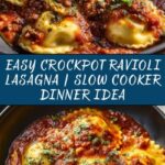 Easy Crockpot Ravioli Lasagna Recipe