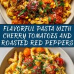 Pasta with Cherry Tomatoes, Roasted Red Peppers, and Corn Recipe