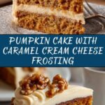 Pumpkin Cake with Caramel Cream Cheese Frosting Recipe
