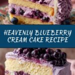 Blueberry Cream Cake Recipe