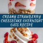 Strawberry Cheesecake Overnight Oats Recipe