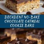 No-Bake Chocolate Oatmeal Cookie Bars Recipe