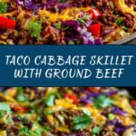 Ground Beef Taco Cabbage Skillet Recipe