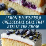 Lemon Blueberry Cheesecake Cake Recipe