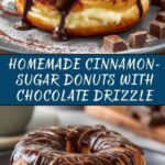 Cinnamon-Sugar Donuts with Chocolate Drizzle Recipe