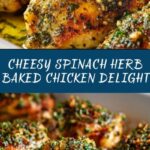 Spinach Herb Baked Chicken Recipe