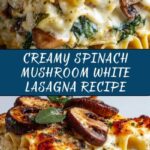 The Most Delicious Creamy Spinach and Mushroom White Lasagna Recipe