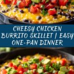 Cheesy Chicken Burrito Skillet Recipe
