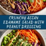 Crunchy Asian Edamame Salad with Peanut Dressing Recipe