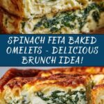 Easy Spinach Feta Baked Omelets Recipe