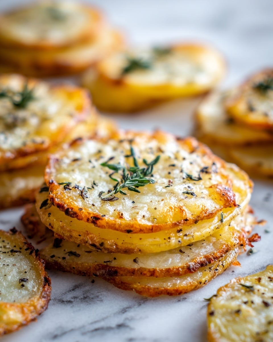 Crispy Parmesan and Gruyere Potato Gratin Recipe - Recipe Image