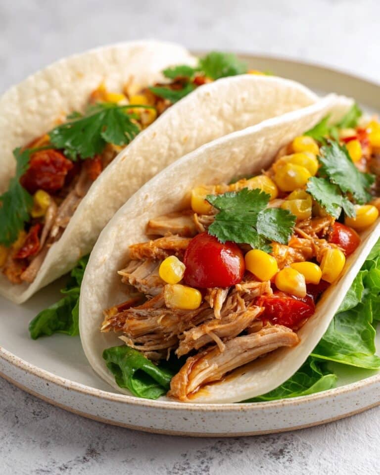 Crockpot Ranch Chicken Tacos Recipe