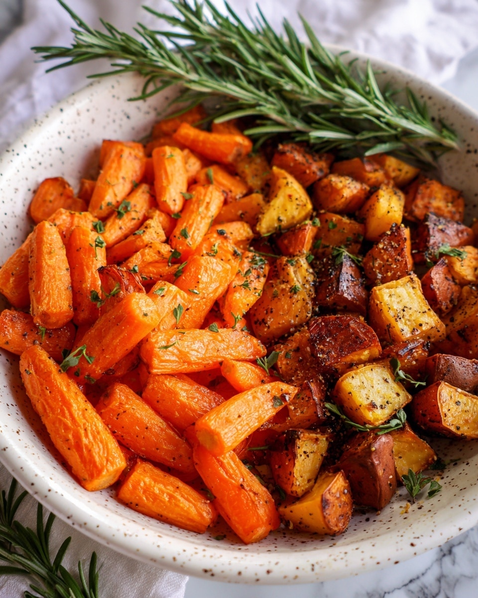 Roasted Sweet Potatoes & Carrots Recipe - Recipe Image