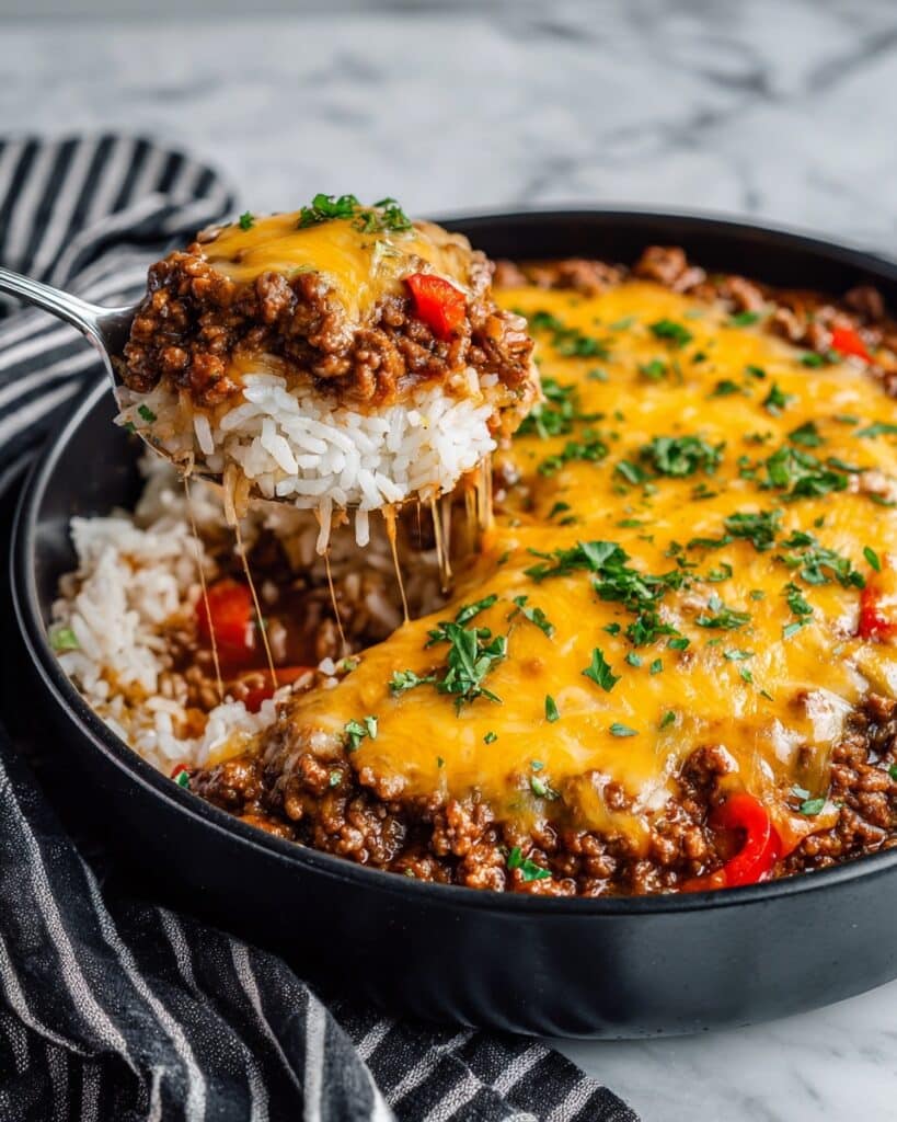 Cheesy Taco Rice Recipe