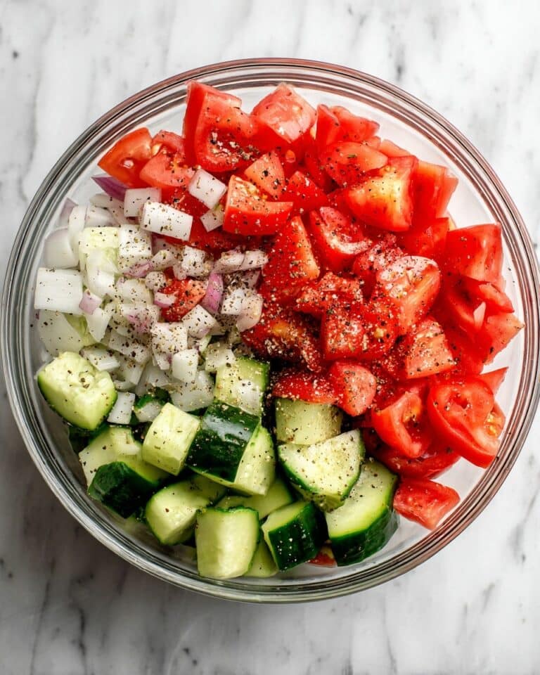 Cucumber, Onion, and Tomato Salad Recipe