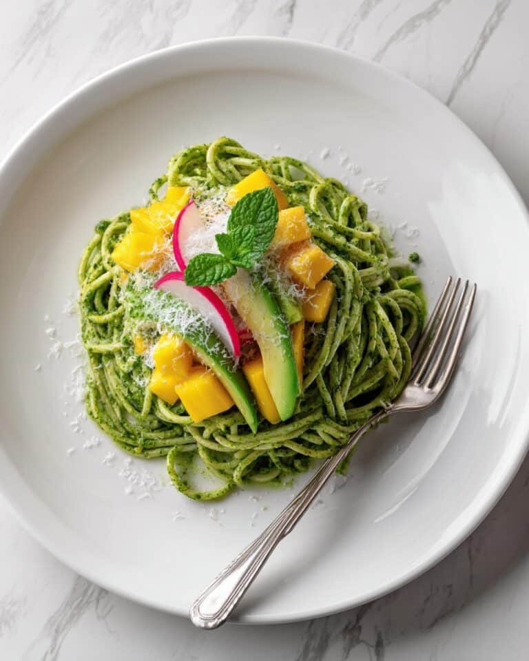 Zoodles with Avocado and Mango Sauce Recipe