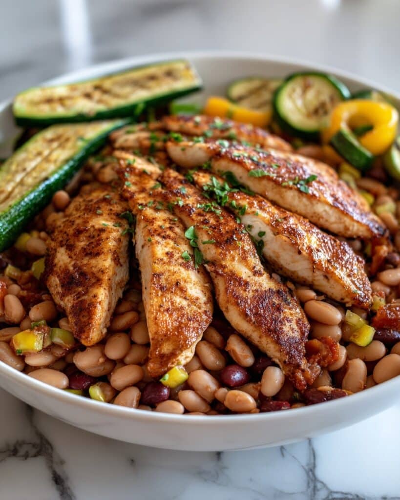 Healthy Spanish Chicken and Beans Recipe