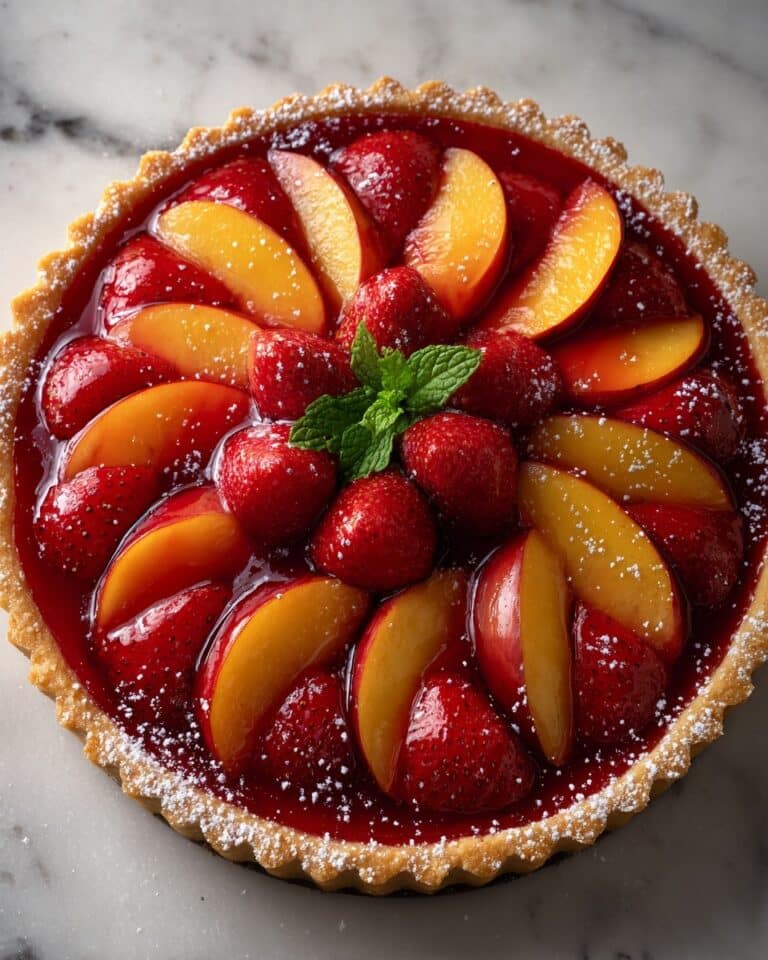 Strawberry Peach Cake Recipe