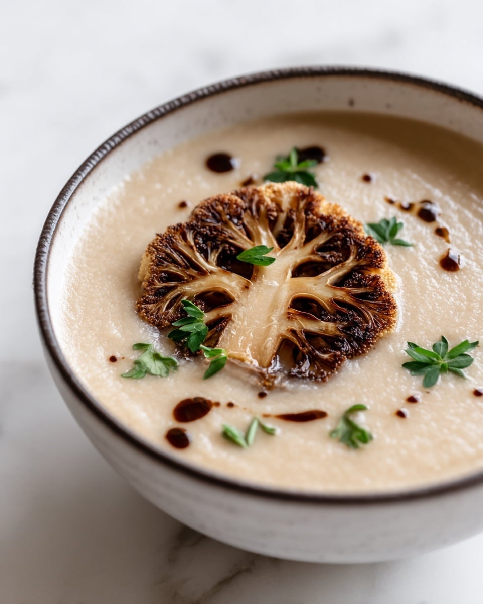 Creamy Roasted Cauliflower Soup Recipe - Recipe Image