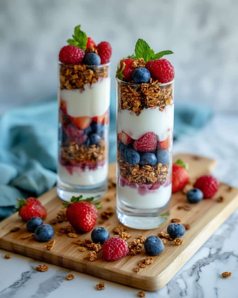 Berry Parfait with Yogurt and Granola Recipe