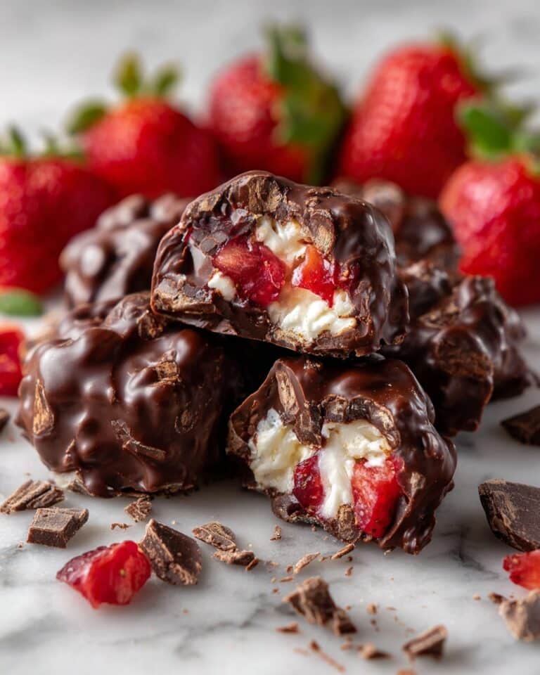 Chocolate-Covered Strawberry Yogurt Clusters Recipe