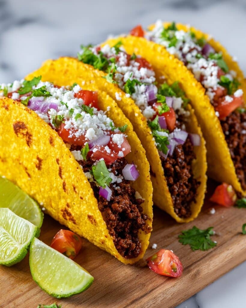 Crispy Ground Beef Tacos Recipe