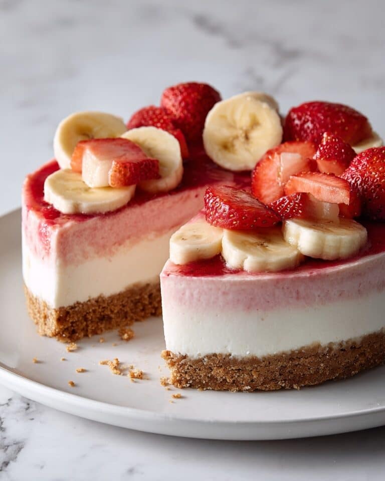 Strawberry Banana Delight Cheesecake Recipe
