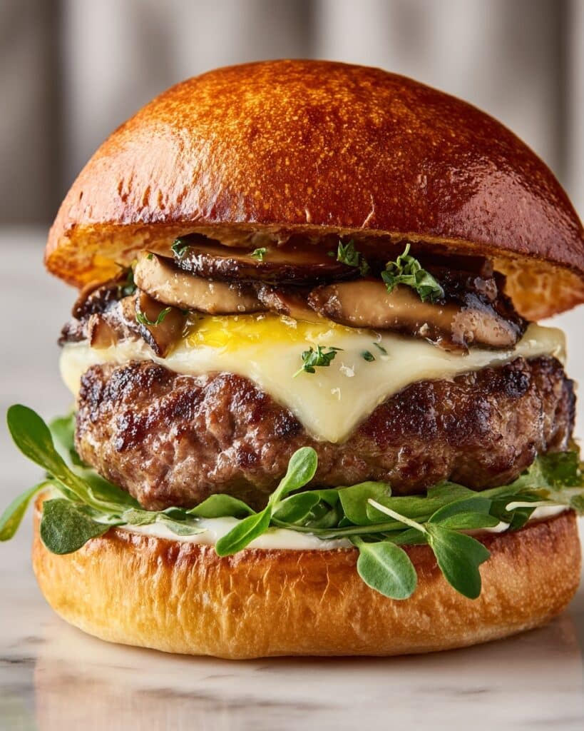 French Onion Steak Sandwich with Grilled Mushrooms Recipe