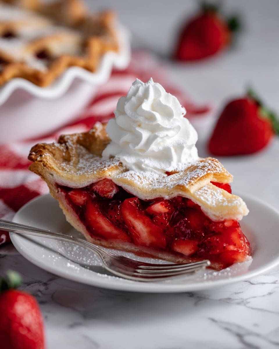 Strawberry Rhubarb Pie Recipe - Recipe Image