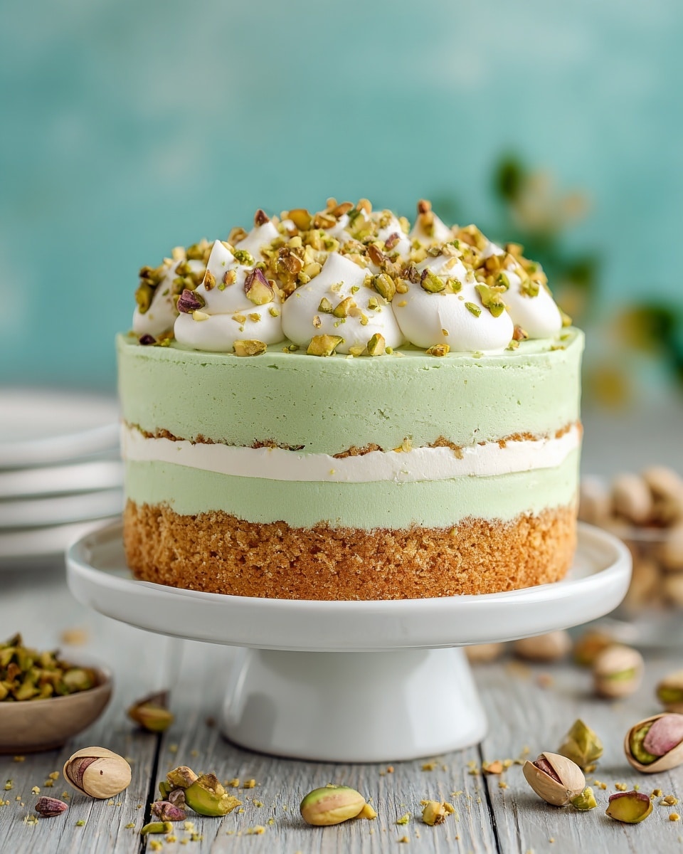 Zesty Pistachio Bliss Cake Recipe - Recipe Image