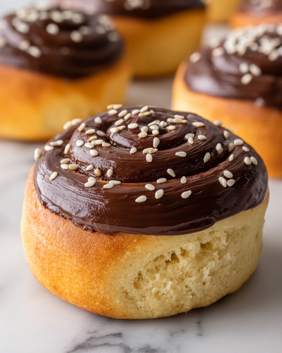 Nutella Halva Babka Buns Recipe - Recipe Image