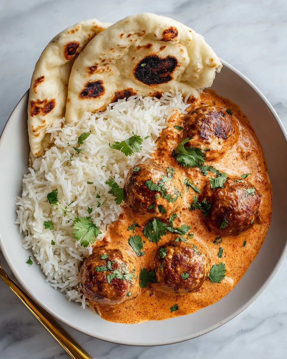 Butter Chicken Meatballs Recipe - Recipe Image