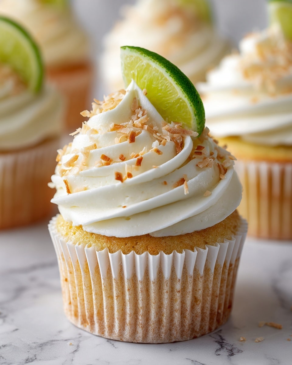 Coconut Lime Cupcakes Recipe - Recipe Image