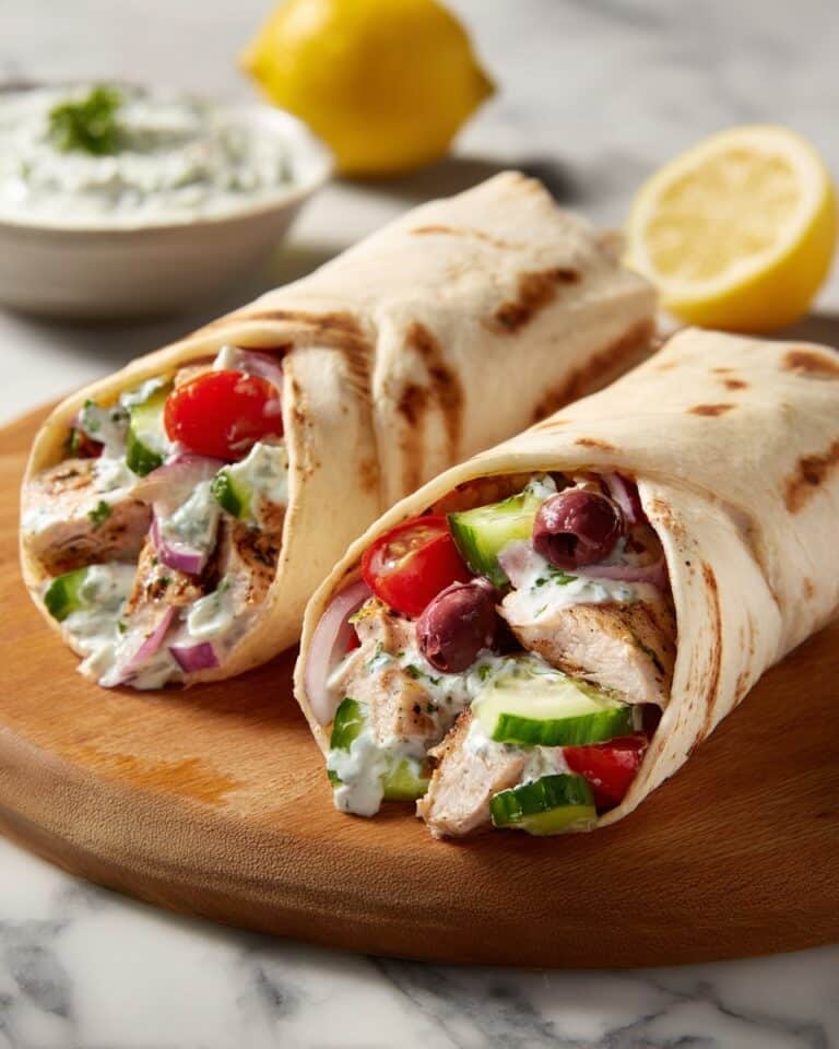Mediterranean Chicken Wraps Recipe